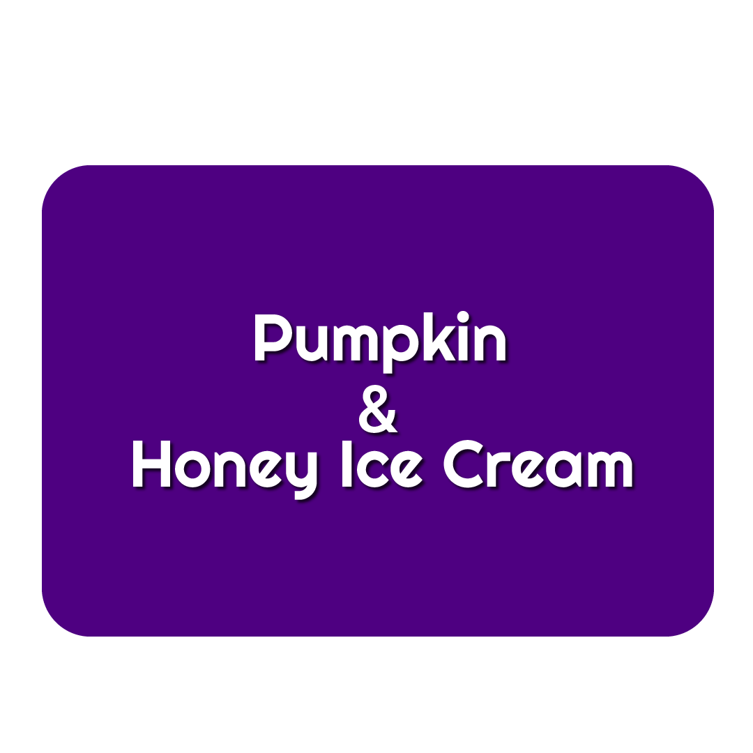 pumpkin honey ice cream