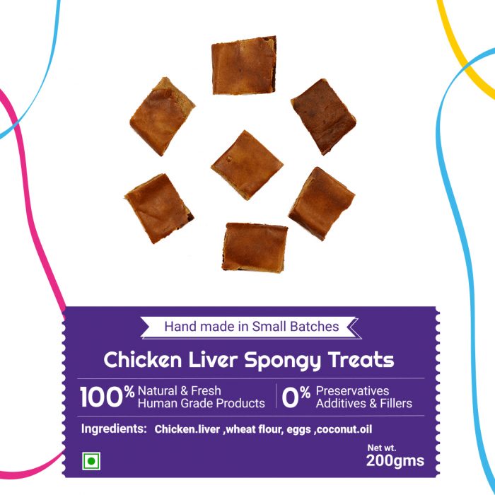 Chicken Liver Spongy Treats - De Dot
